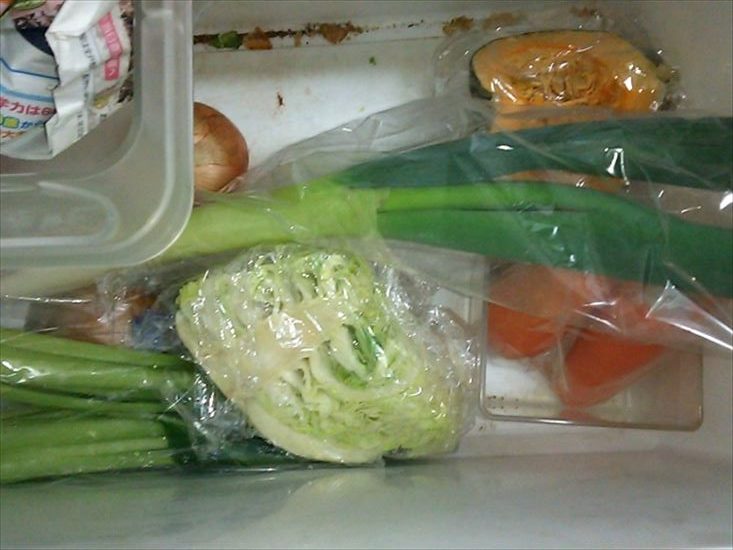 冷蔵庫や野菜室の収納は紙袋や新聞紙を使うとキレイに整理ができる