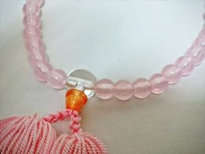 ピンク（ローズクォーツ）の数珠